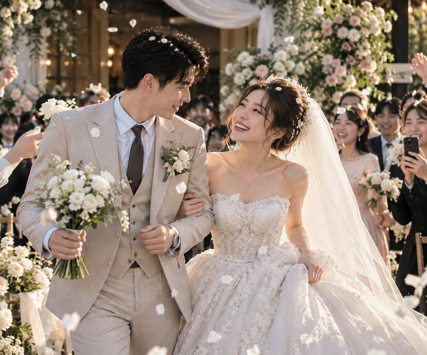 Ảnh cưới của Trịnh Hoa và Phương Nam